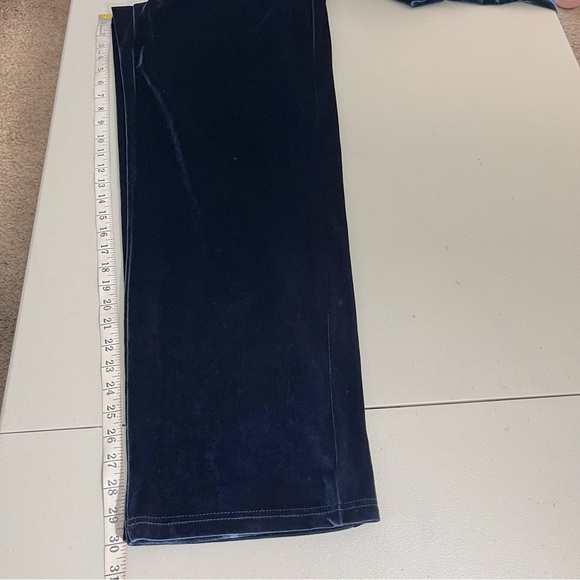 Fabletics Women's Navy Blue Velour Wide-Leg  Zip Front Jumpsuit Large Casual - Picture 12 of 14